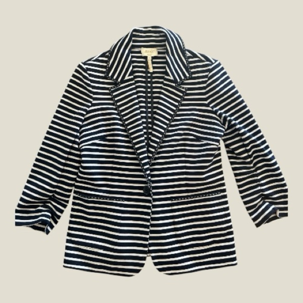 Laundry by Shelli Segal Striped Knit Blazer Size 4
